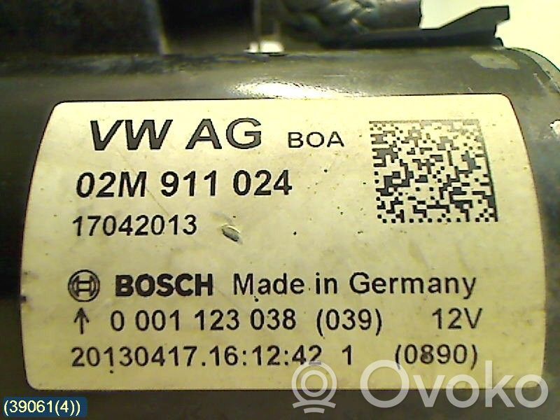Motor de arranque   02M911024X,1123038,02M911024