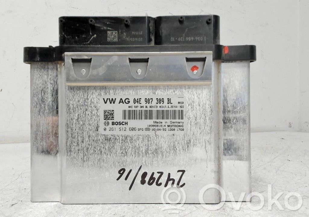 Unidad de control/módulo de la inyección   04E906027GR,0261S12606,04E907309BL