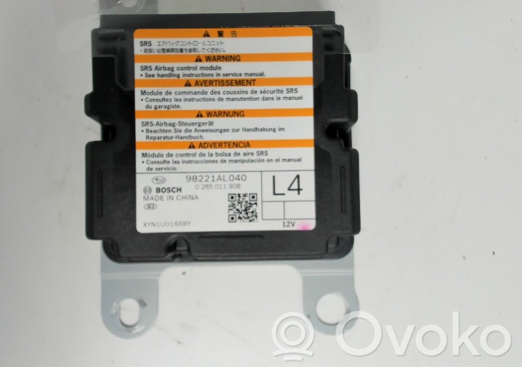Airbag control unit/module   98221AL040,285011908,98221AL040