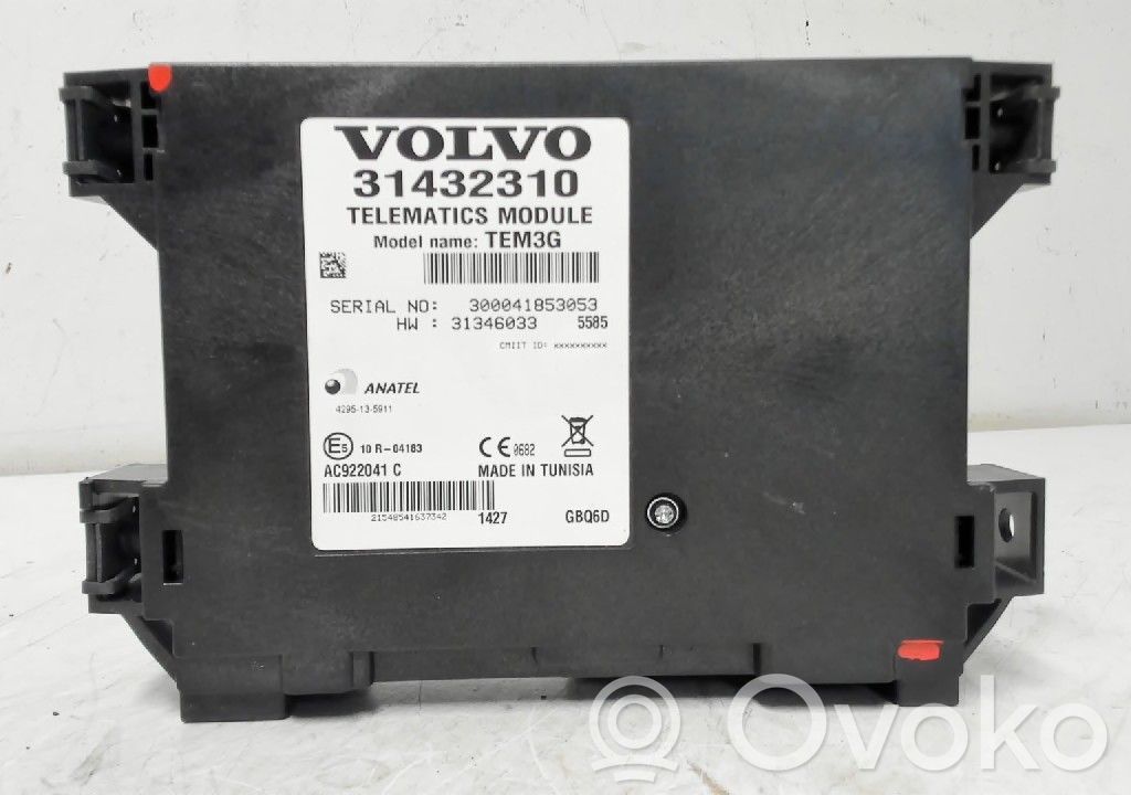 Volvo V70 Sterownik / Moduł sterujący telefonem 