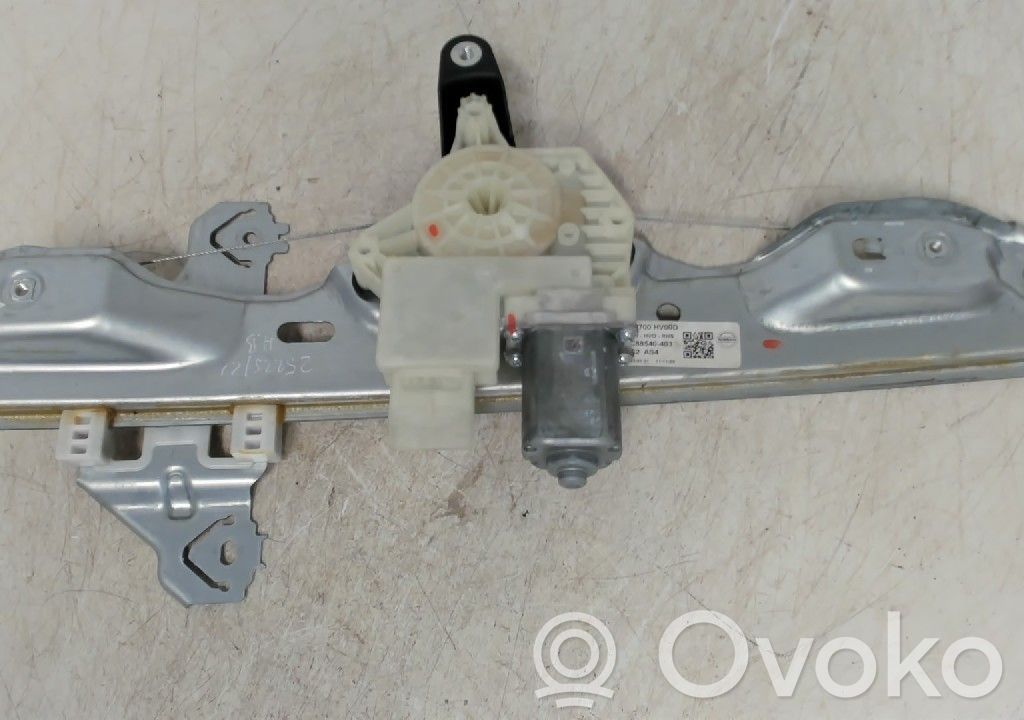 Nissan Qashqai Alzacristalli della portiera posteriore con motorino 