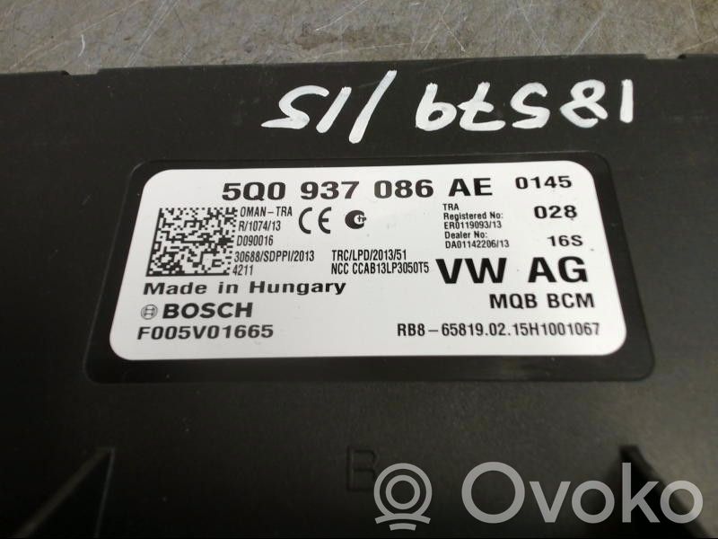 Volkswagen Golf VII Module confort 