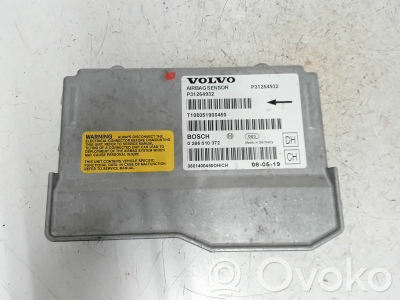 Airbag control unit/module   31295676,0285010372,31264932