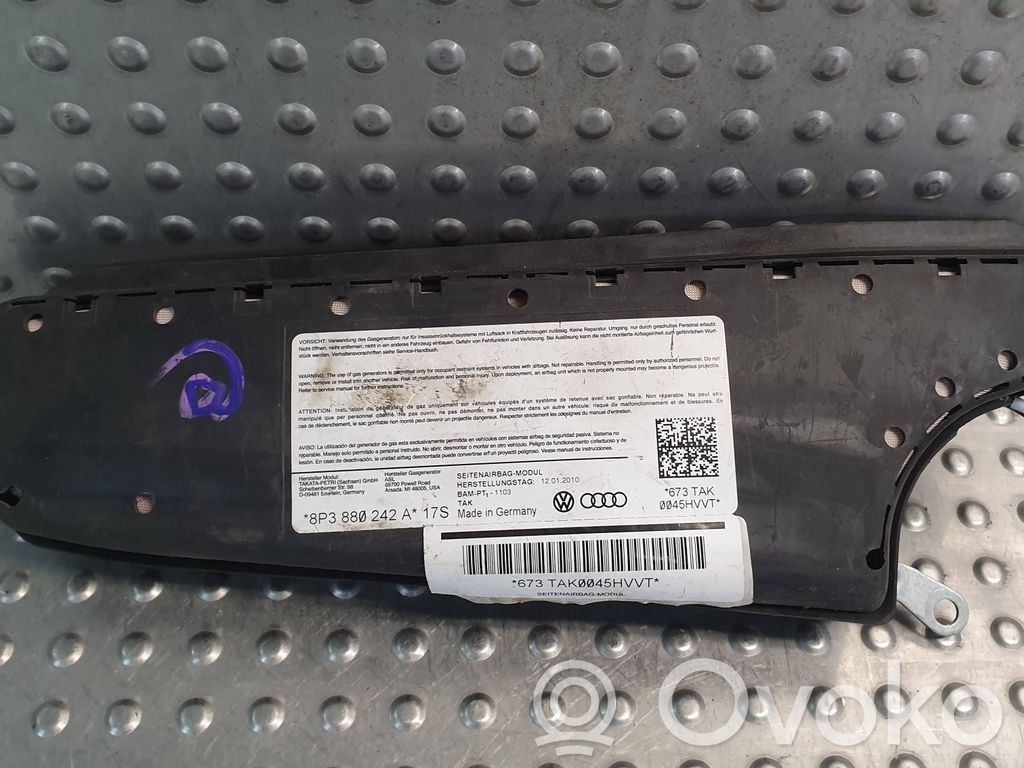 Audi A3 S3 8P Fahrerairbag 