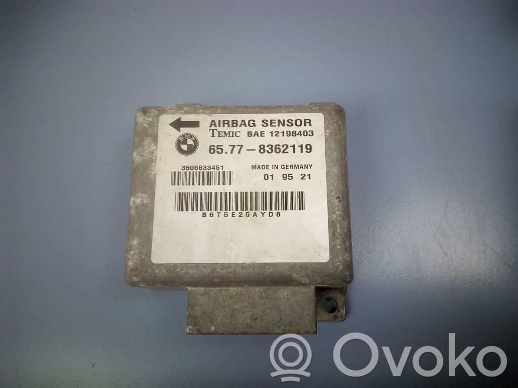 Airbag control unit/module   65778362119,12198403