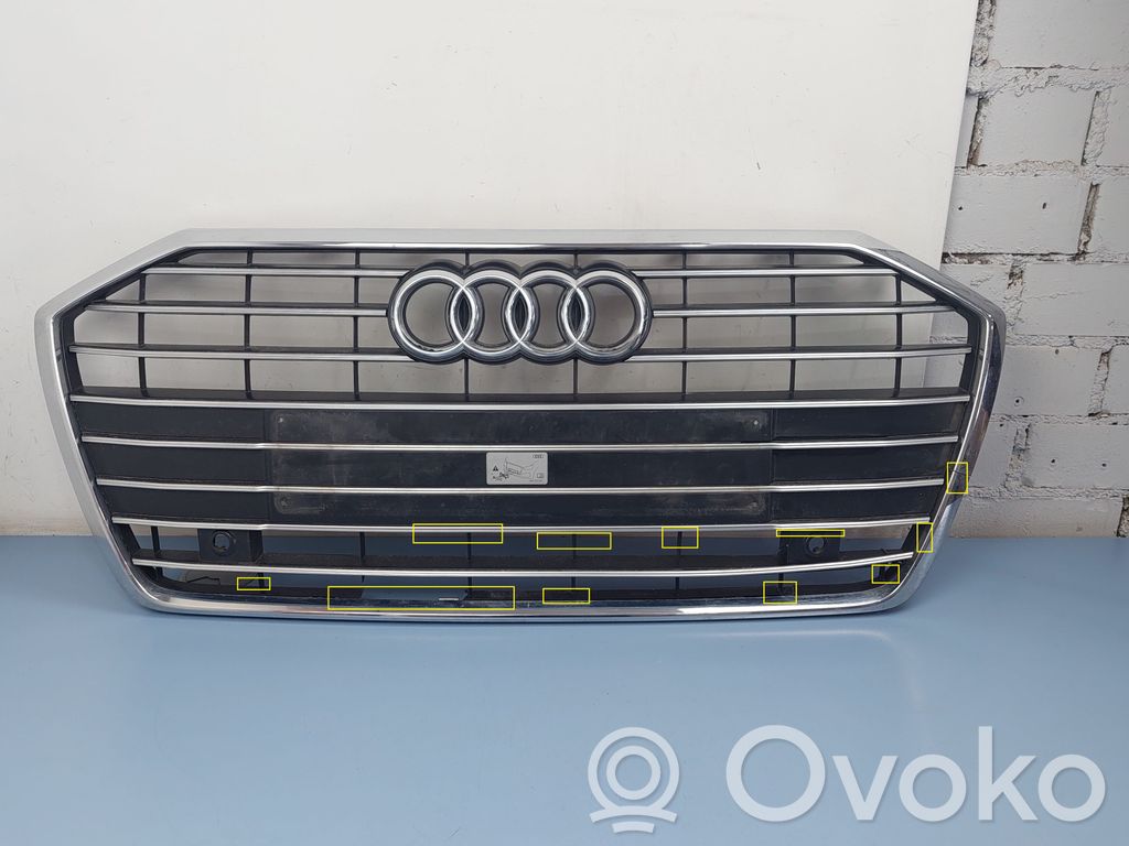 Audi A6 S6 C8 4K Rejilla superior del radiador del parachoques delantero 