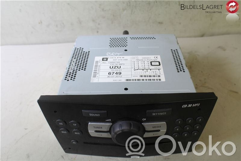 Opel Corsa D Unidad delantera de radio/CD/DVD/GPS 