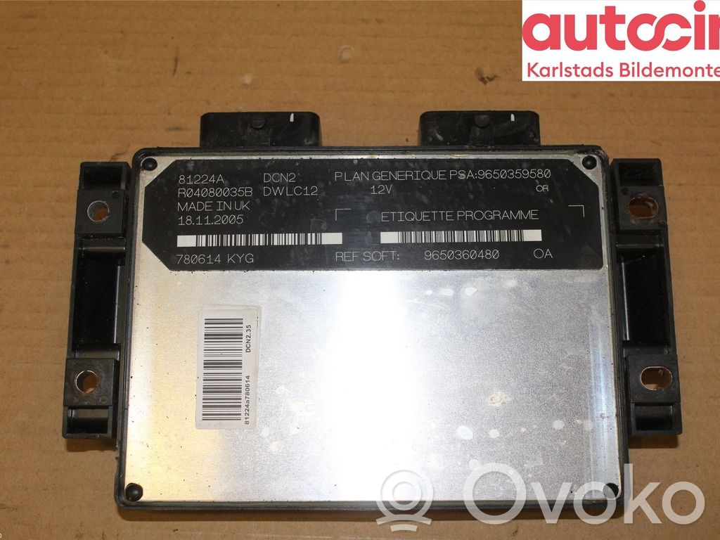 Citroen Berlingo Injection control unit/module 