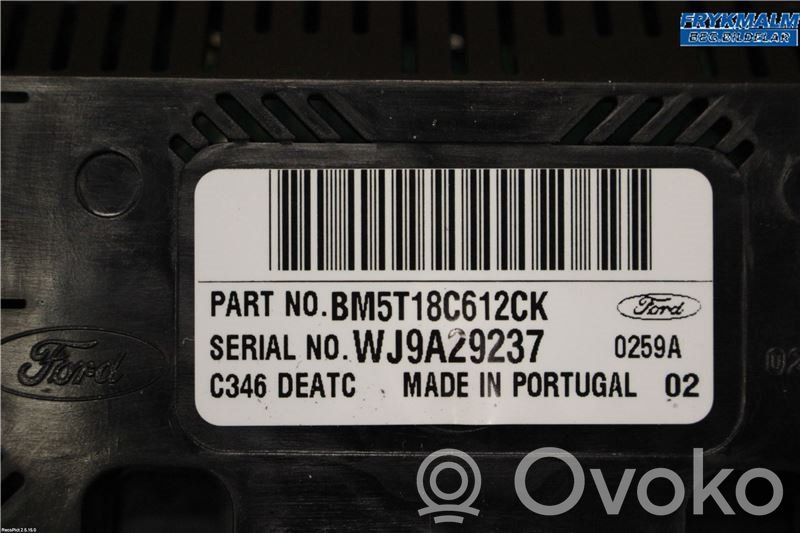 Climate control unit   1866942,BM5T18C612CM,BM5T18C612CK