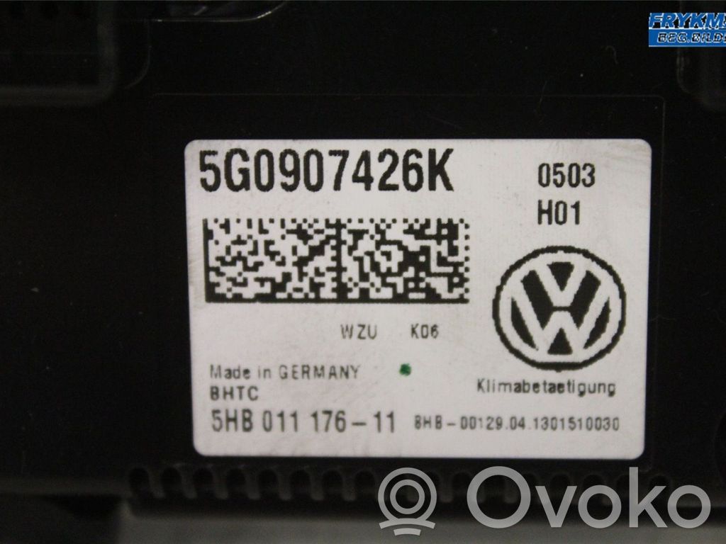 Volkswagen Golf VII Panel klimatyzacji 