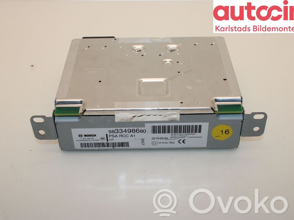 Peugeot 308 Unità principale autoradio/CD/DVD/GPS 