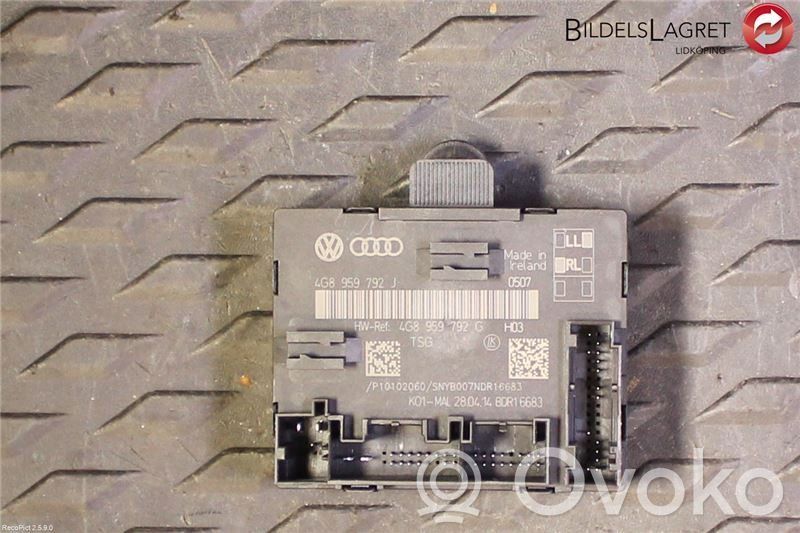Audi A6 S6 C7 4G Sterownik / Moduł drzwi 