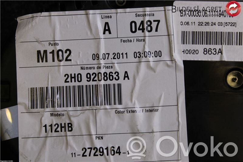 Audi A3 S3 8V Vitezometru (grup de instrumente) 