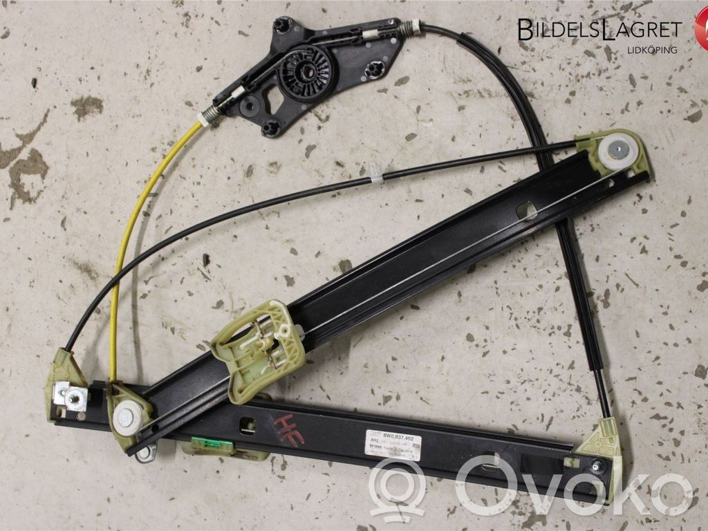 Audi A4 S4 B9 Mechanizm podnoszenia szyby przedniej bez silnika 