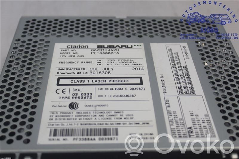 Subaru XV I Unità principale autoradio/CD/DVD/GPS 