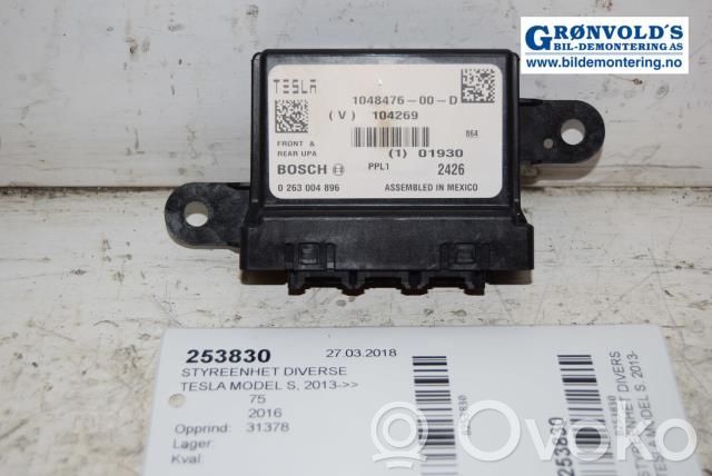 Tesla Model S Unitate/modul de comandă parcare PDC 