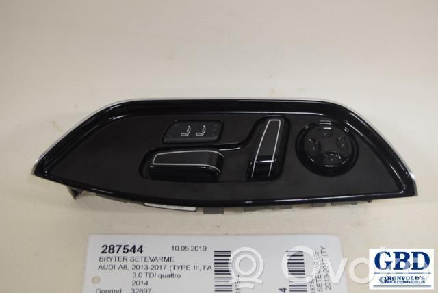 Audi A8 S8 D4 4H Interruptor de calefacción del asiento 
