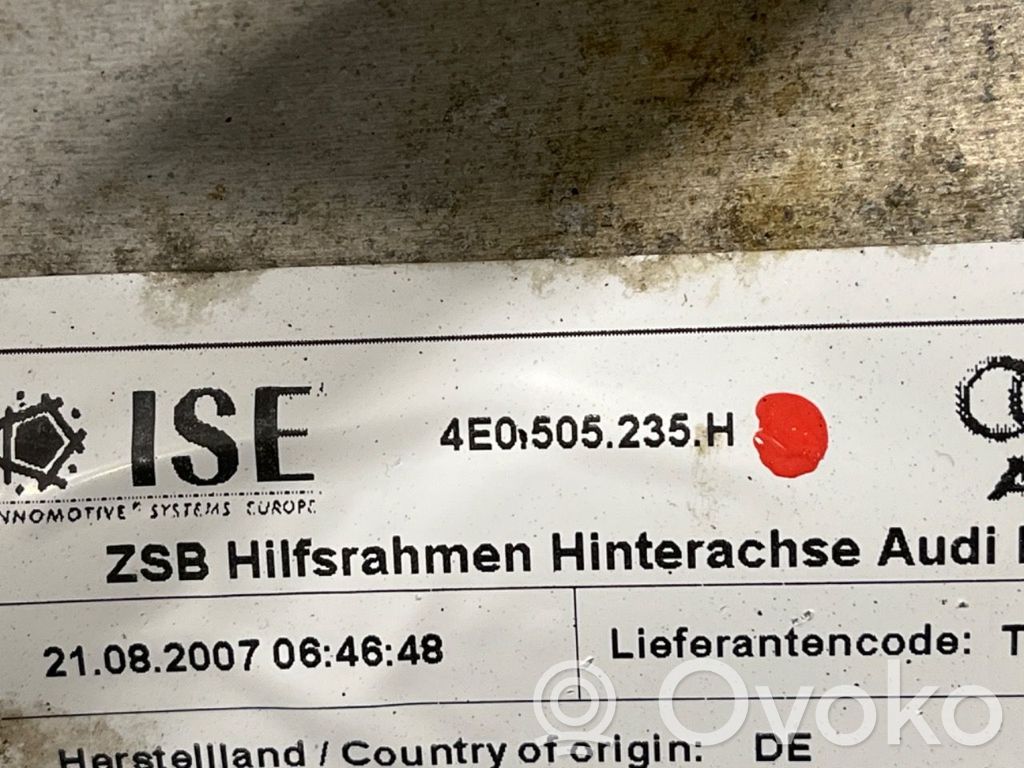 Achsträger Hinterachse   4E0505235H,4E0505235H