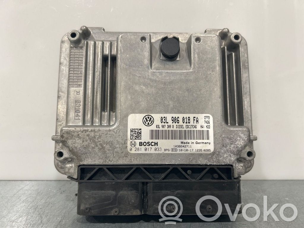 Volkswagen Tiguan Unité de commande, module ECU de moteur 