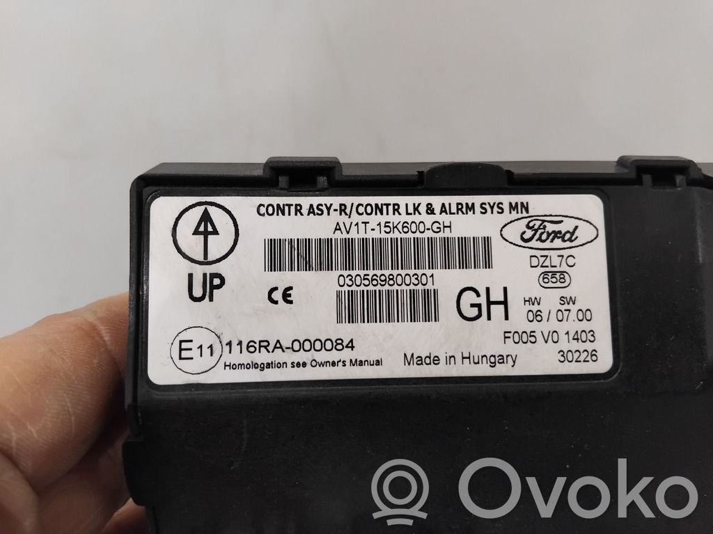 Other control units/modules   NONR,AV1T15K600GH,AV1T15K600GH,AV1T15K600GH,F005V01403,NONR