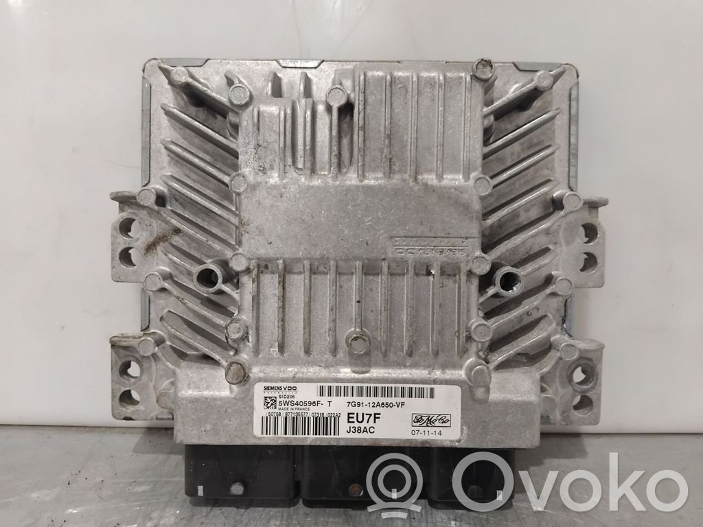 Engine control unit/module ECU   1561024,5WS40596F,7G9112A650VF,1561024,5WS40596F,7G9112A650VF
