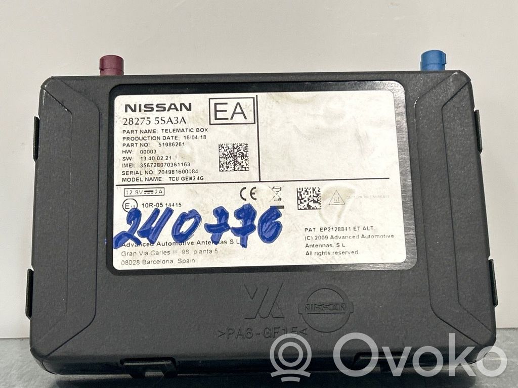 Nissan Leaf II (ZE1) Alte unități/module de control 