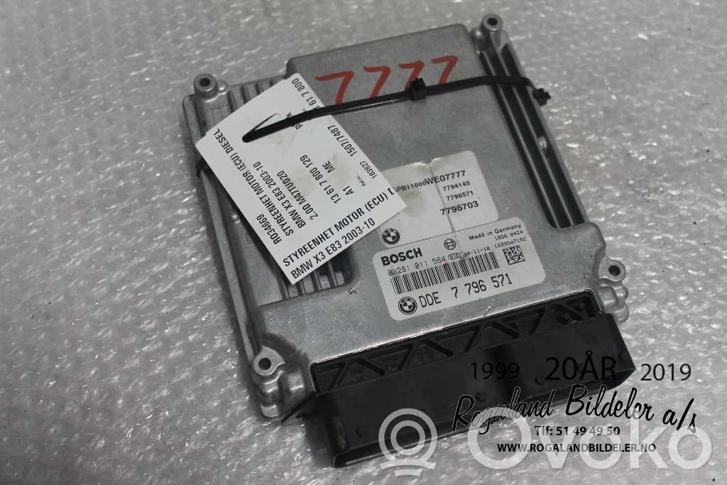 BMW X3 E83 Engine control unit/module ECU 