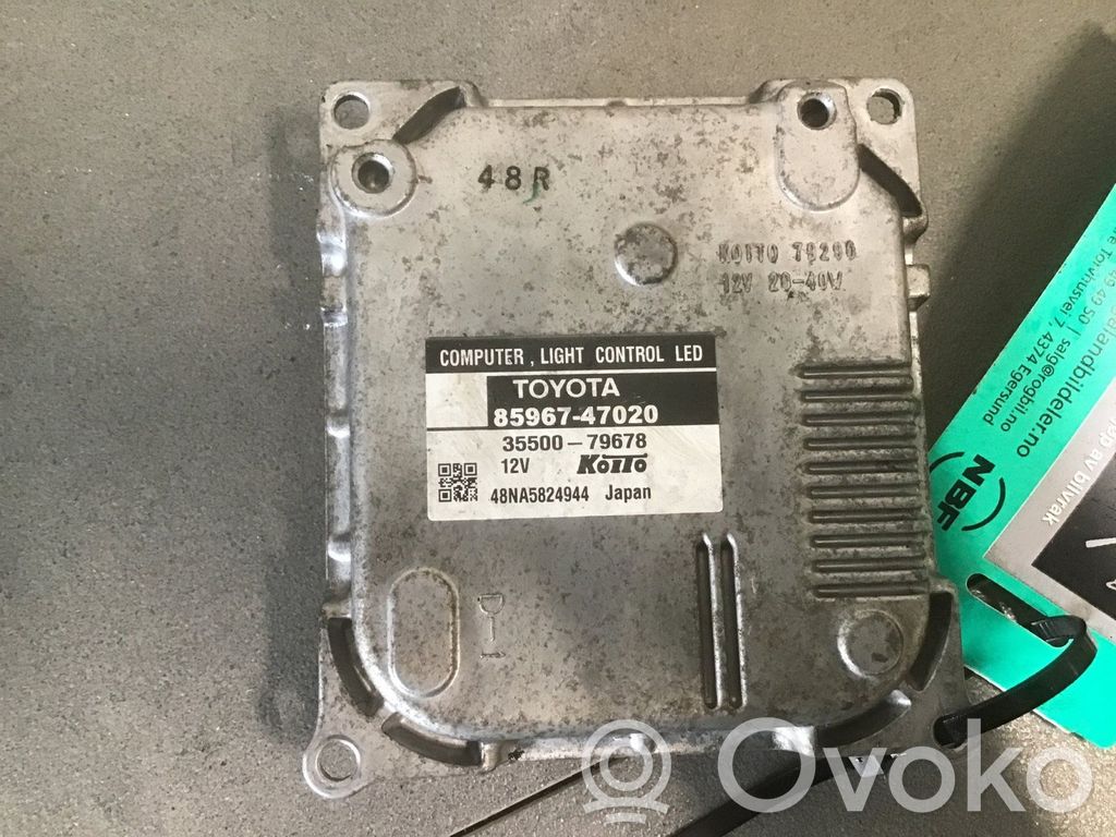 Toyota Prius+ (ZVW40) Unité de commande / module Xénon 