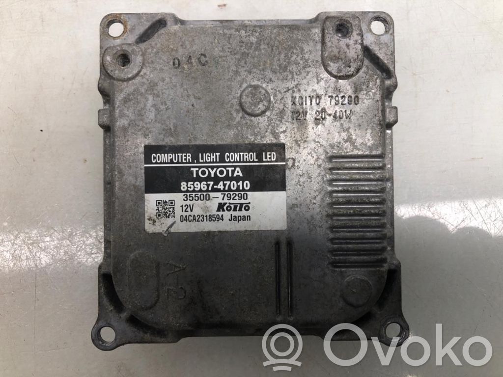 Toyota Prius (XW30) Module de contrôle de ballast LED 