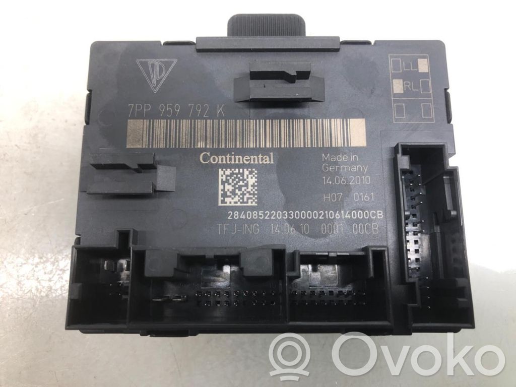 Porsche Cayenne (92A) Unidad de control/módulo de la puerta 