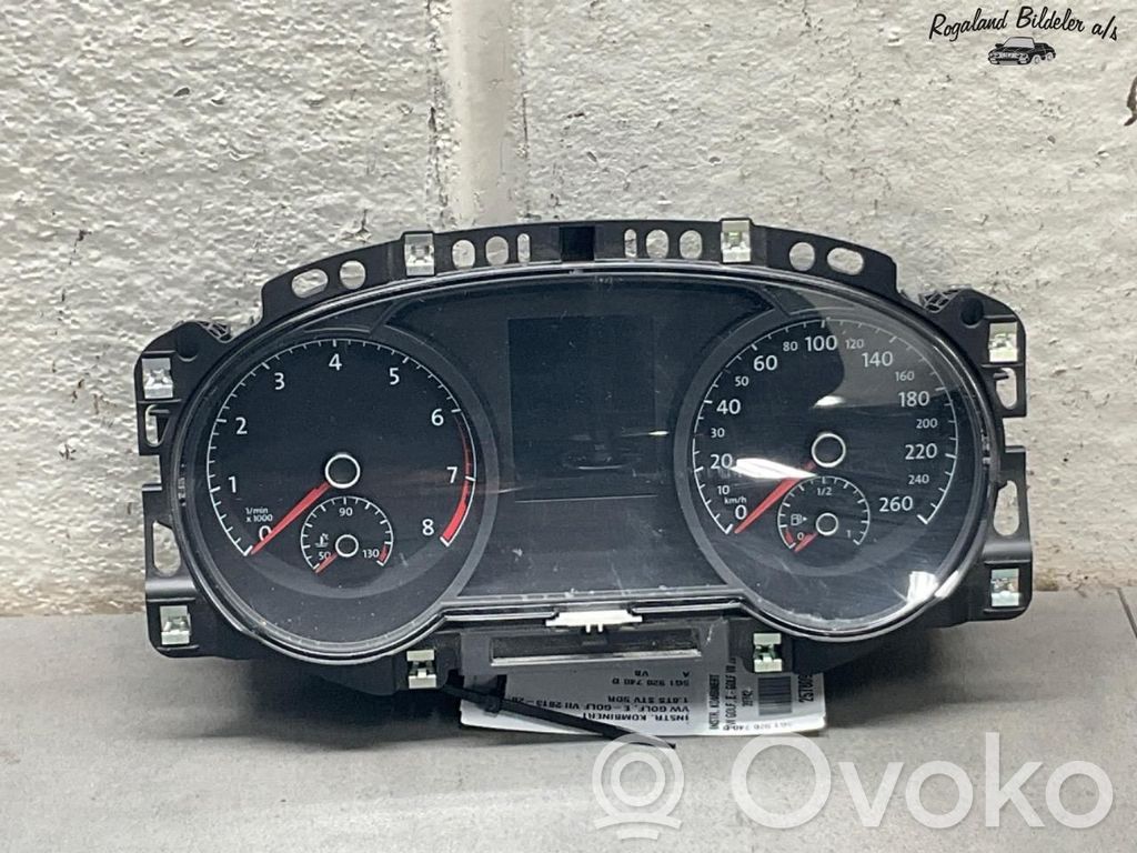 Volkswagen Golf VII Tachimetro (quadro strumenti) 