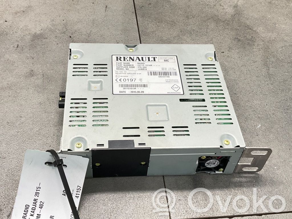 Renault Kadjar Radio/CD/DVD/GPS head unit 