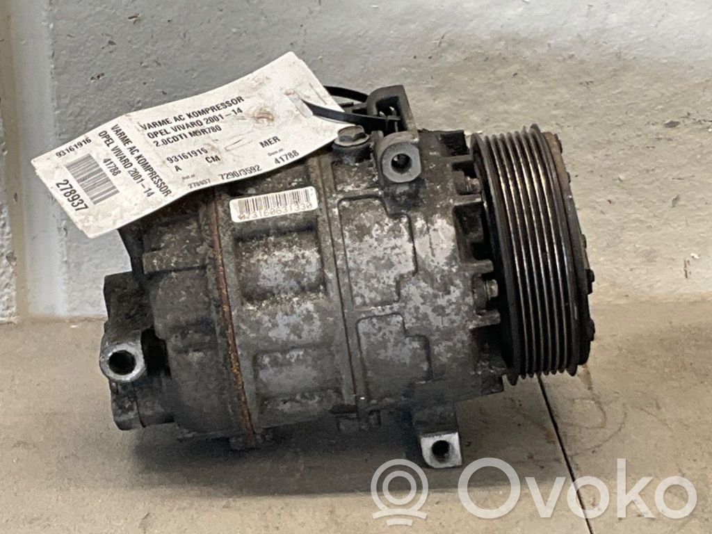 Opel Vivaro Kompresor / Sprężarka klimatyzacji A/C 