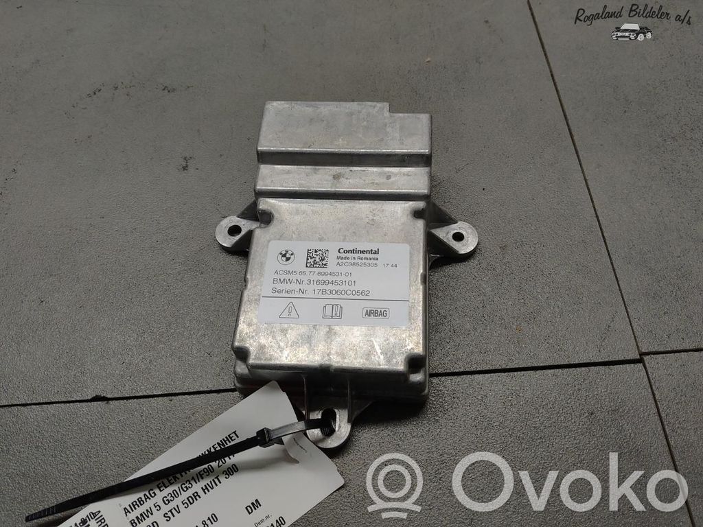BMW 5 G30 G31 G38 Sterownik / Moduł Airbag 