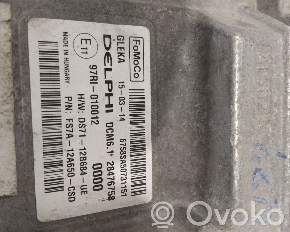 Engine control unit/module ECU   2037011,DS7112B684UE,DS7112B684UE,2037011,28476758,DS7112B684UE