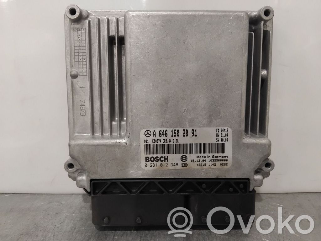 Engine control unit/module ECU   A6461504491,A6461502091,A6461502091,0281012348,A6461502091,A6461504491