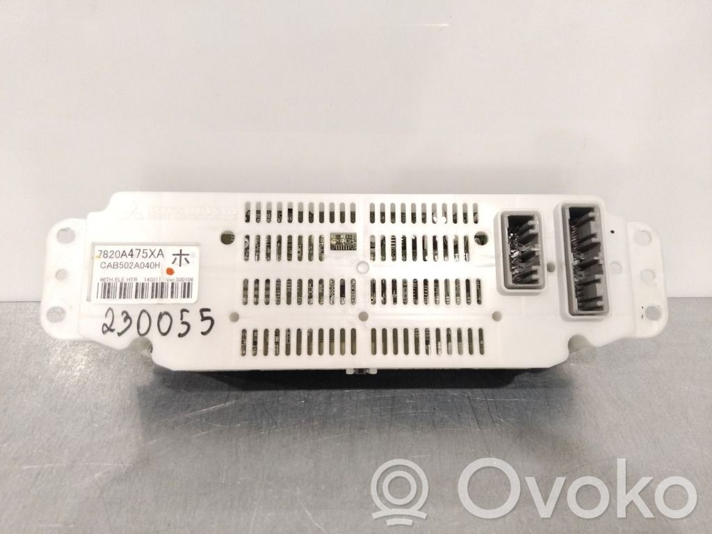 Mitsubishi Outlander Console centrale, commande chauffage/clim