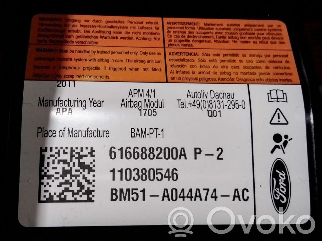 Ford Focus Passenger airbag 