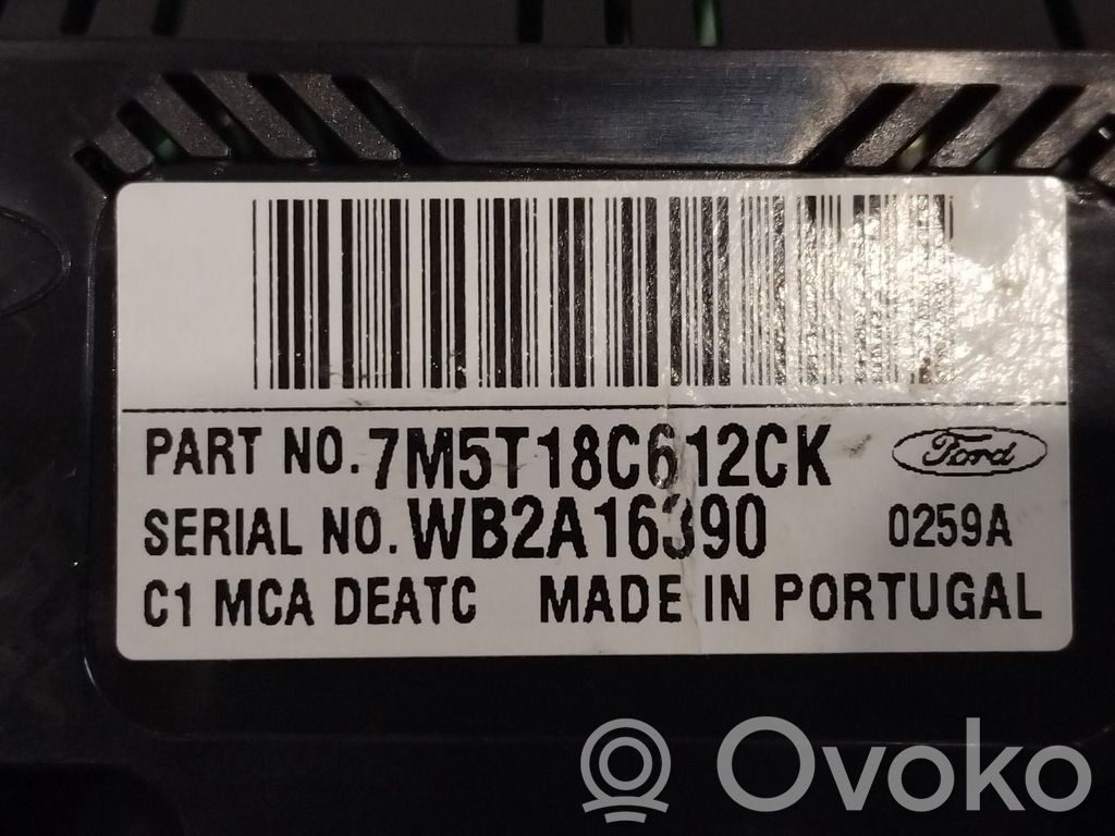 Ford Kuga I Climate control/heater control trim 
