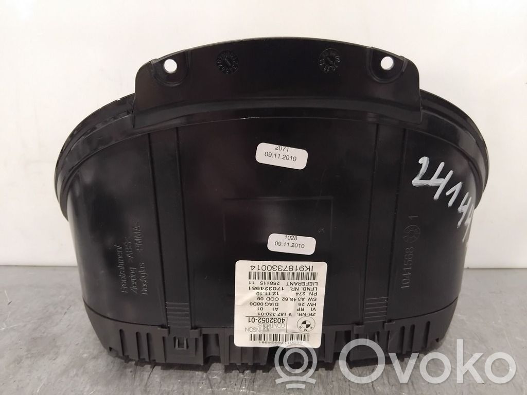 BMW 1 E81 E87 Speedometer (instrument cluster) 