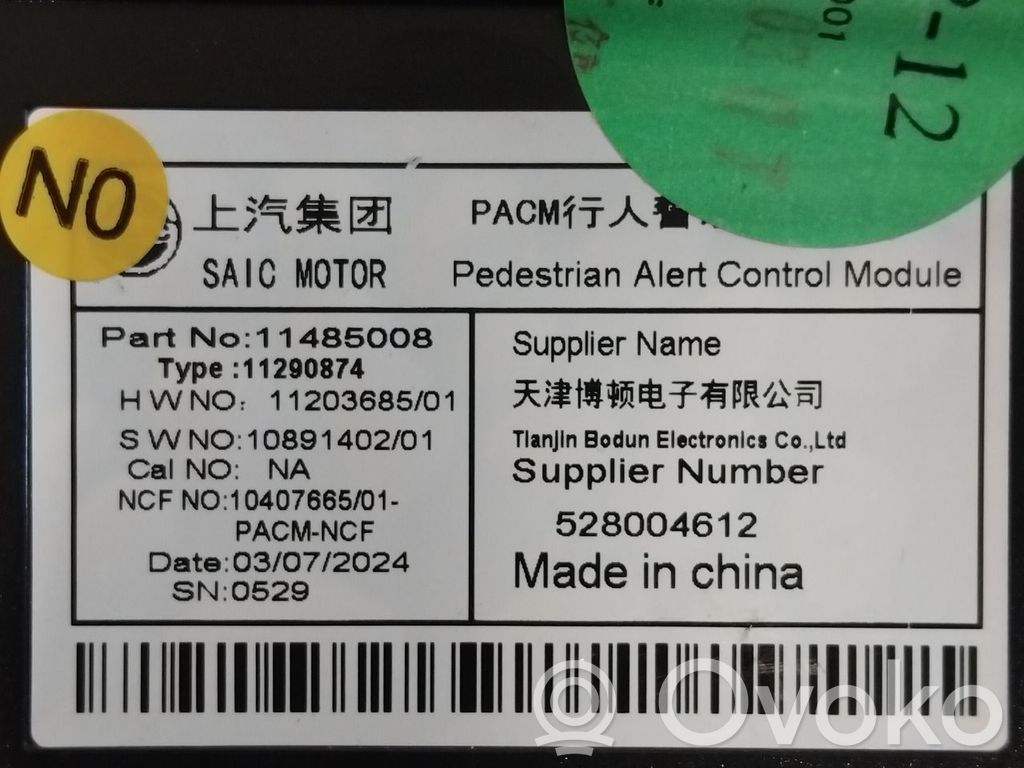 Other control units/modules   NONR,11290874,11290874,11290874,11485008,NONR