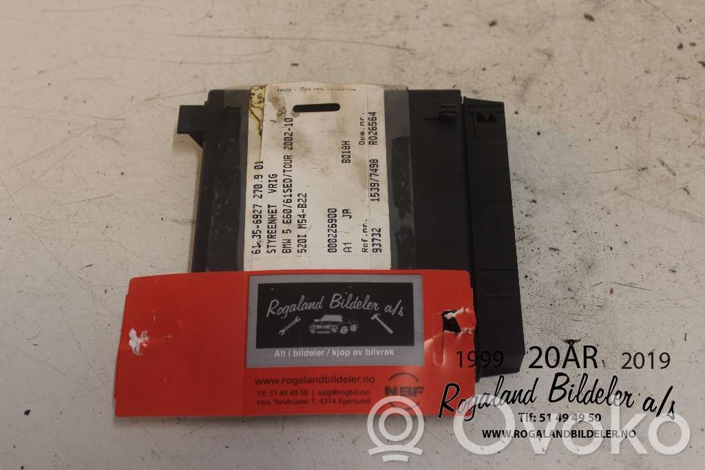 BMW 5 E60 E61 Seat control module 