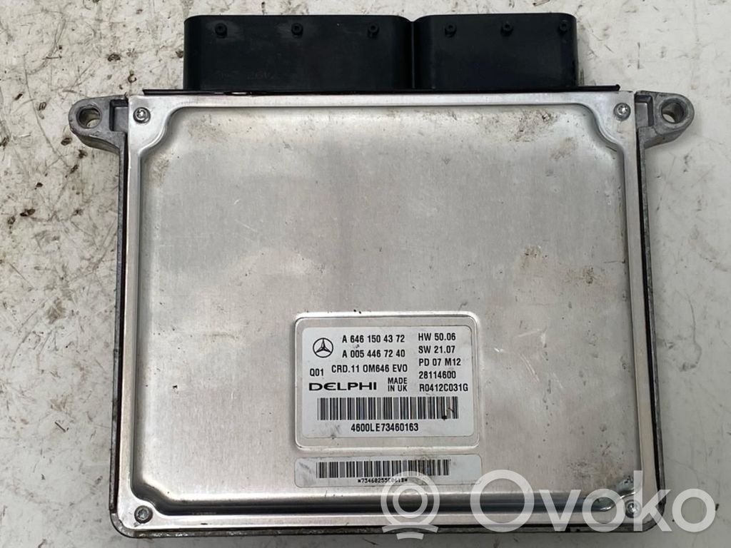 Mercedes-Benz C W204 Engine control unit/module ECU 