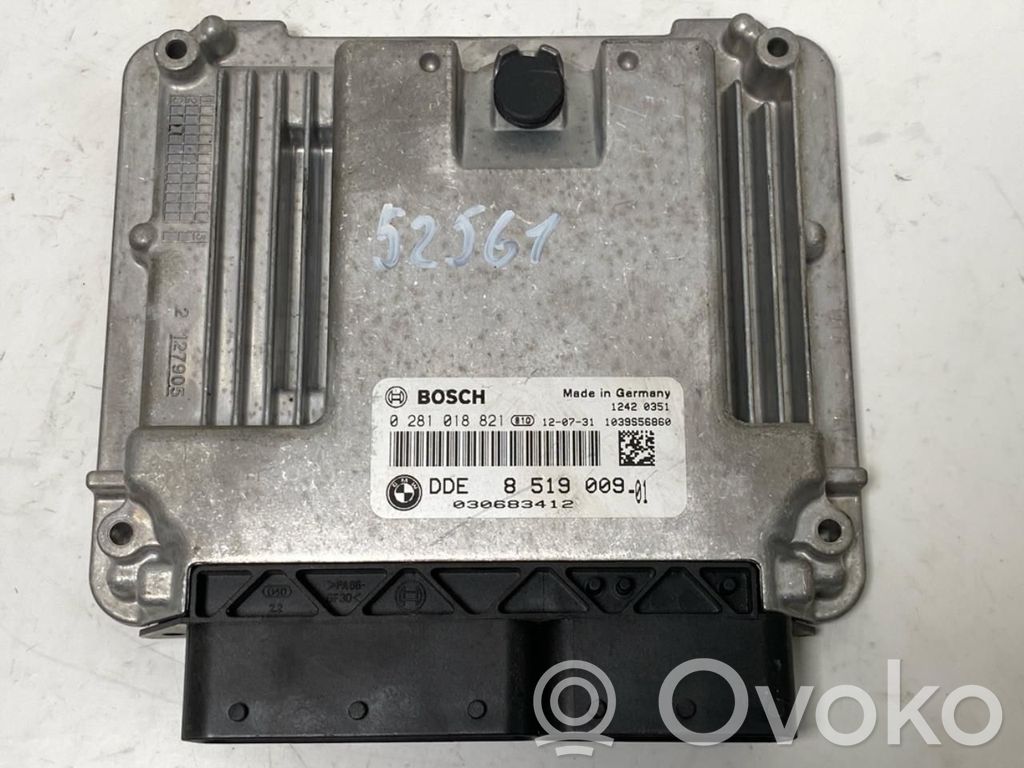 BMW X1 E84 Unité de commande, module ECU de moteur 