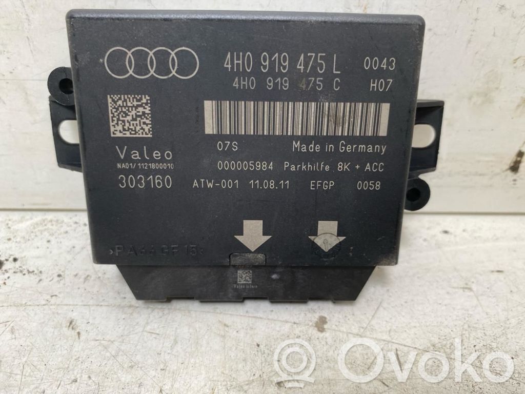 Audi A6 S6 C7 4G Centralina/modulo sensori di parcheggio PDC 