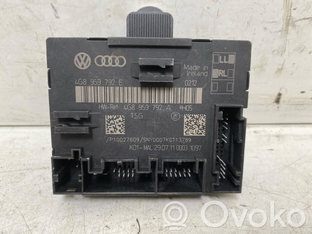 Audi A6 S6 C7 4G Unitate/modul comandă uși 