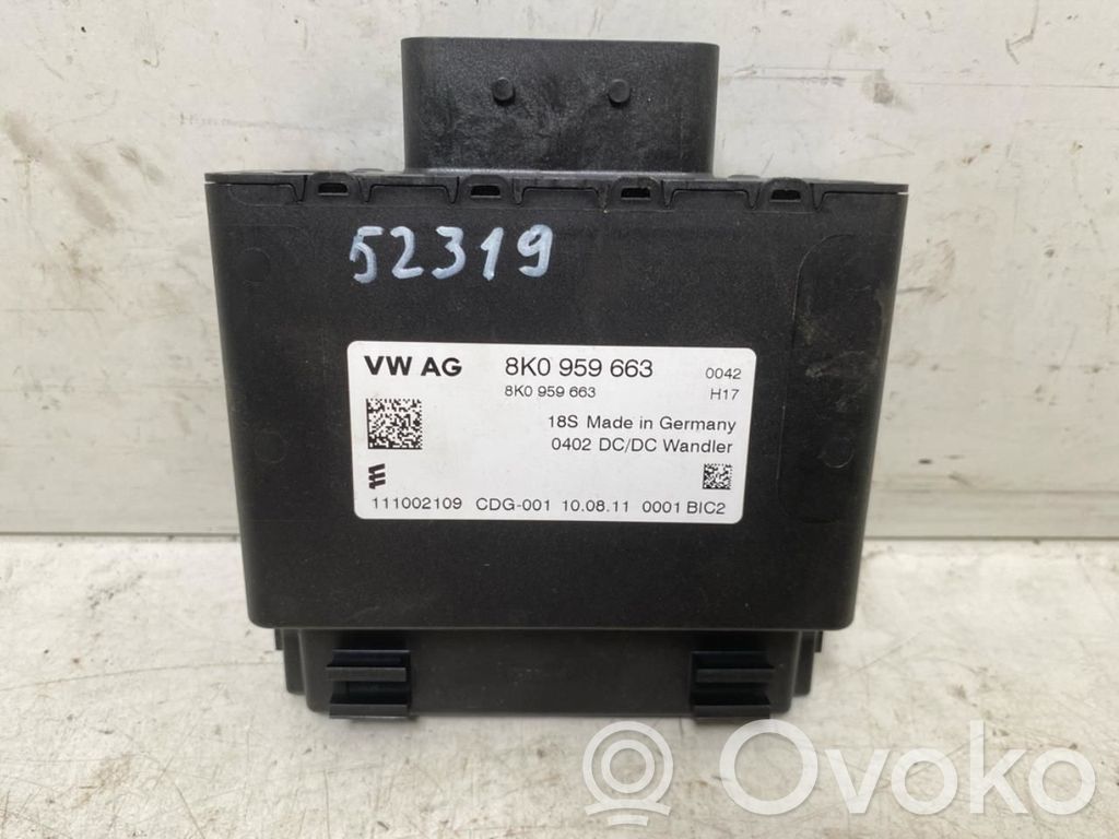 Autres unités de commande / modules   8K0959663,8K0959663D,8K0959663,8K0959663D