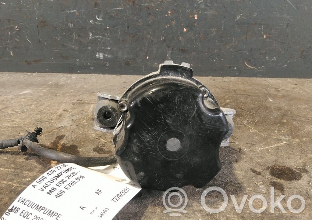 Mercedes-Benz EQC Pompe à vide