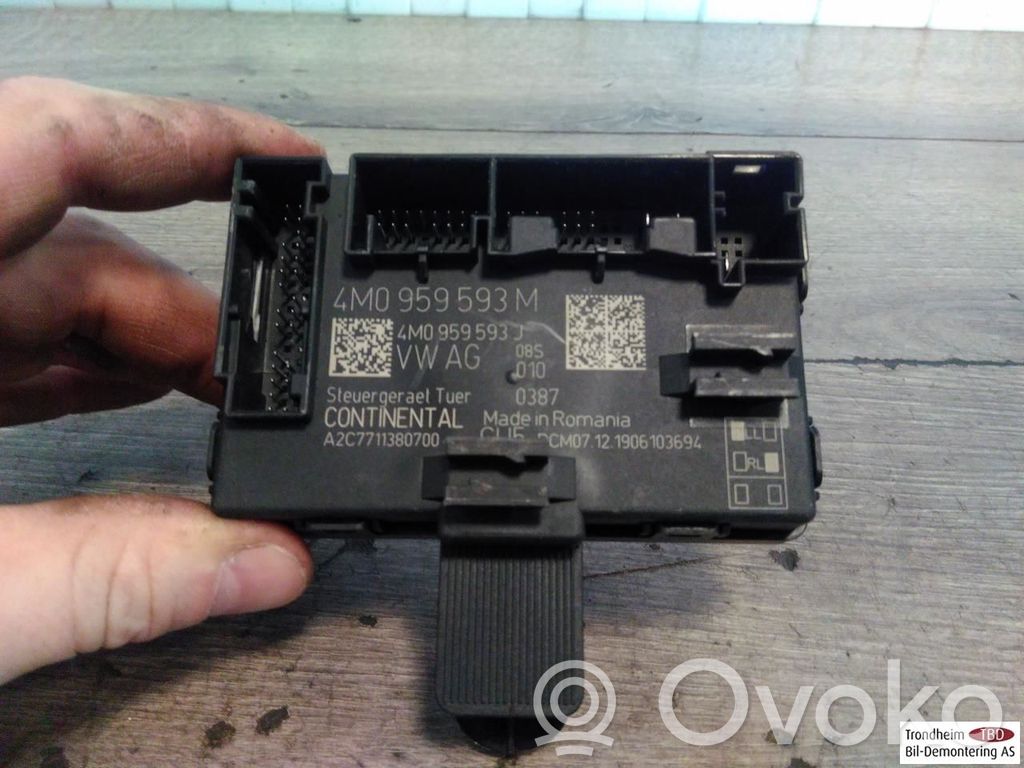 Unité de commande module de porte   4M0959593M,A2C7711380700,4M0959593M,A2C7711380700