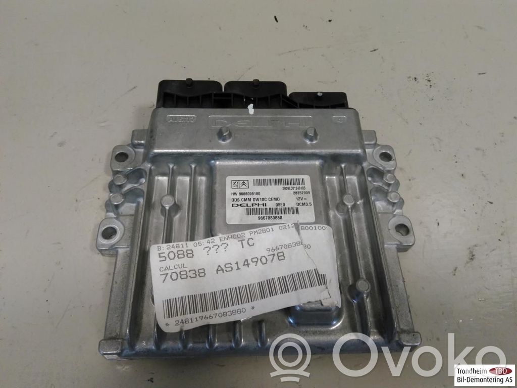 Peugeot 5008 Engine control unit/module ECU 